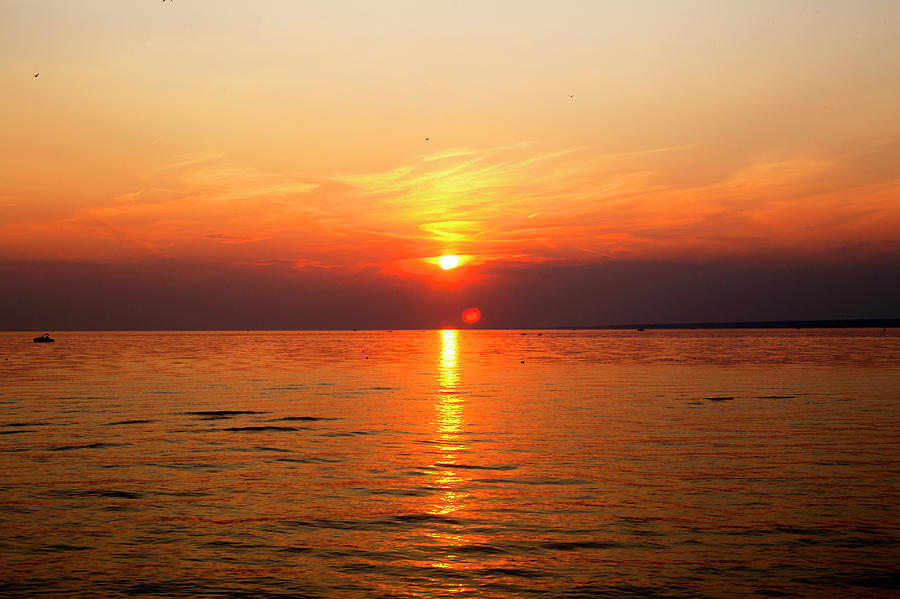 Oneida Lake Sunset 5 Photograph by David Stasiak