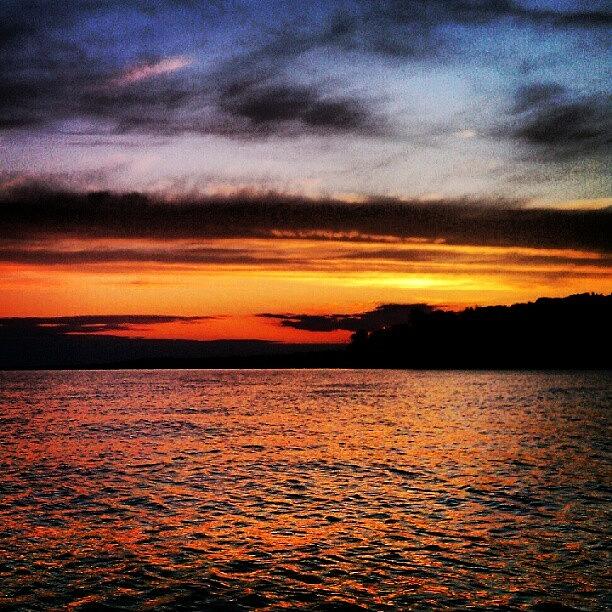 Sunset Photograph - Oneida Lake View  by Dan Piraino