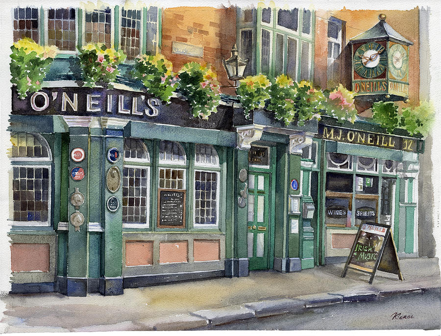 O'Neills Pub Painting by Ludmila Korol - Fine Art America