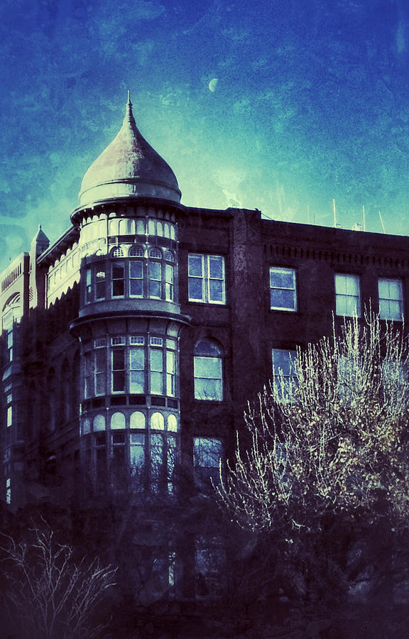 Onion Dome and Moon Downtown Providence Rhode Island Photograph by John