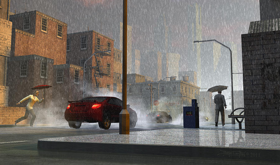 Only When It Rains Digital Art by Dieter Carlton