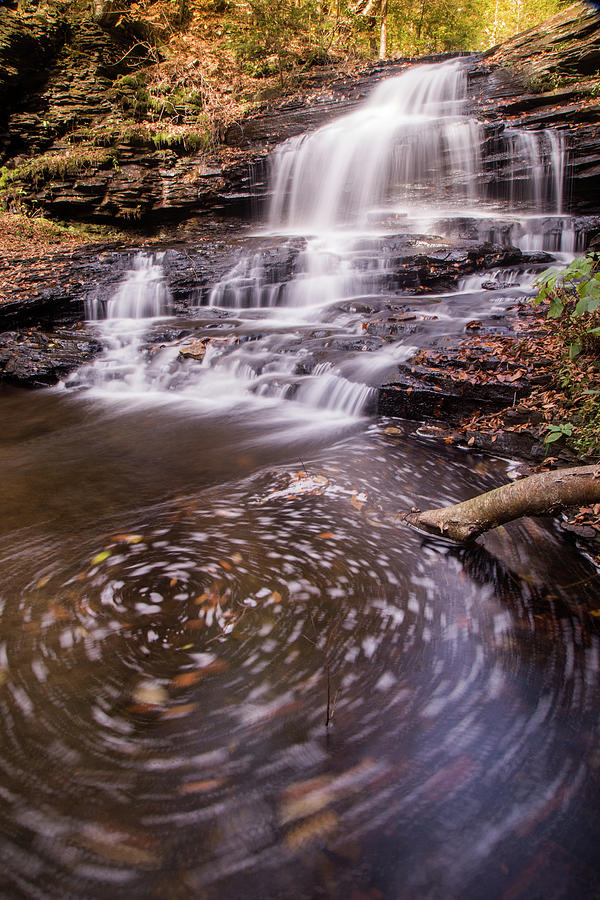 Onondaga Falls and Swirl Photograph by Joe Kopp