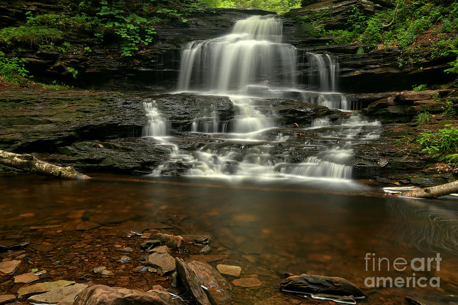 Onondaga Waterfall Photograph by Adam Jewell