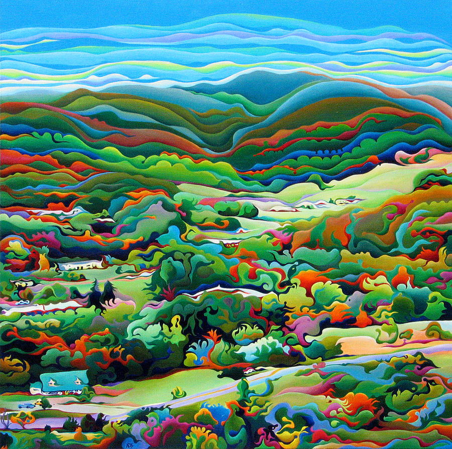 Onset of the Appalachian Wonderfall Painting by Amy Ferrari