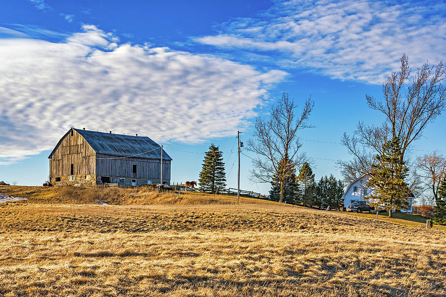 Winter Photograph - Ontario Farm 3 by Steve Harrington