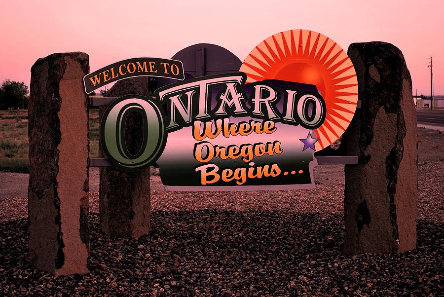 Sunset Photograph - Ontario Where Oregon Begins by Matt Quest
