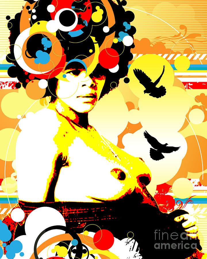 Nostalgic Seduction - Onyx Doves Mixed Media by Chris Andruskiewicz