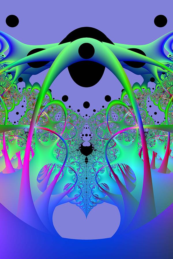 Abstract Digital Art - Oodle World by Frederic Durville
