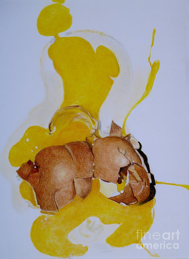 OOPS Broken Egg Pastel by Sheron Petrie