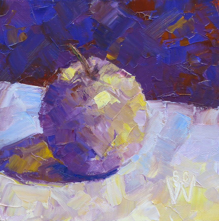 Opal in Lavender Painting by Susan Woodward