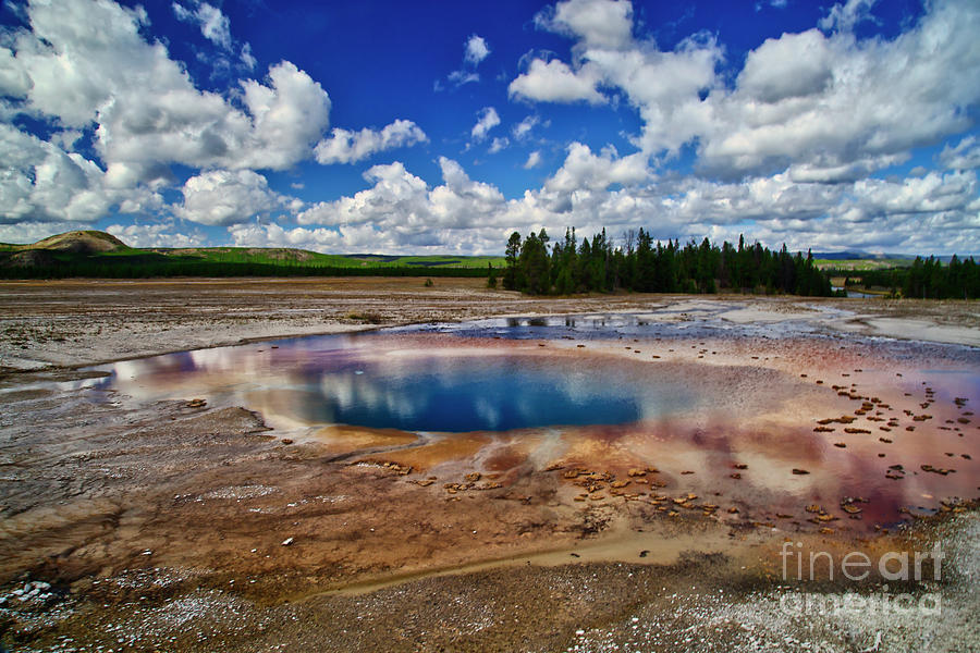 Opal Pool in Yellowstone Photograph by Bruce Block