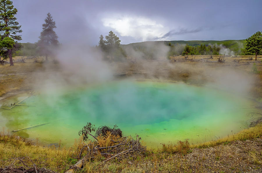 Opal Spring Yellowstone National Park Photograph by Scott McGuire