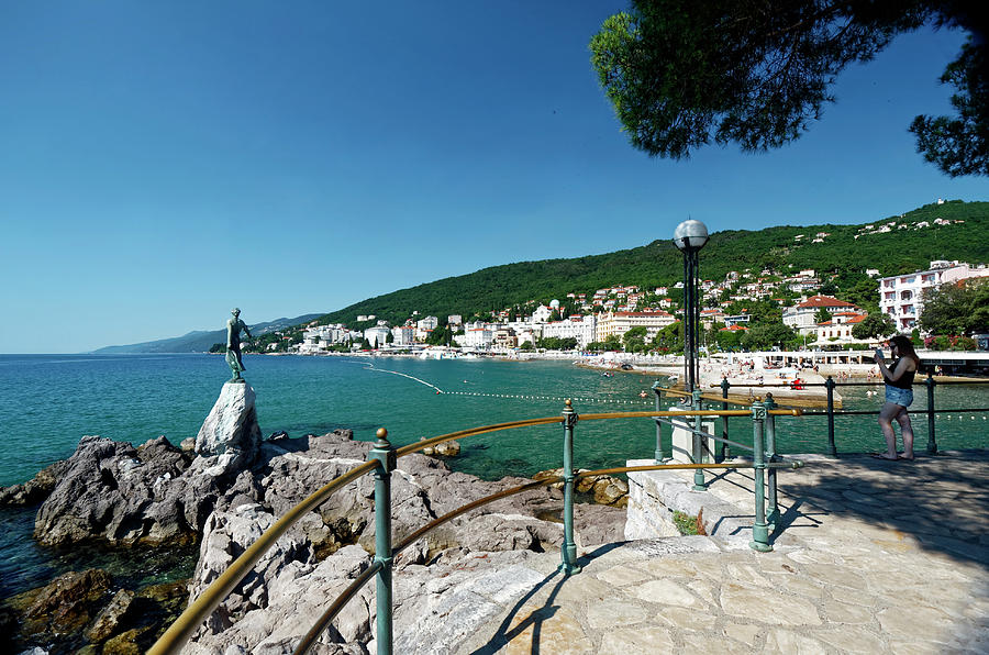 Opatija Coast in Early Morning Photograph by Sally Weigand