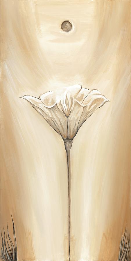 Open Flower Painting by David Junod