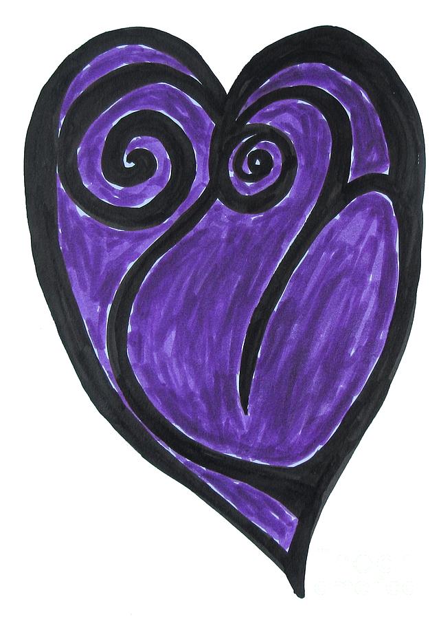 Open Heart Love  Drawing by Mars Besso