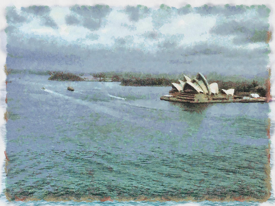 Open ocean in front of Sydney Opera House Photograph by Ashish Agarwal