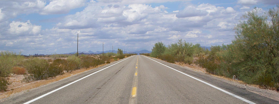 Desert Photograph - Open Road by Allison Whitener