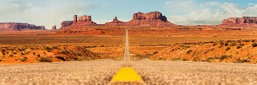 Nature Photograph - Open Road in Southwest United States by Good Focused