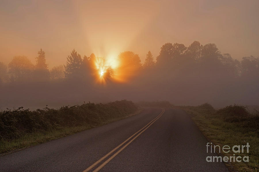 Open Road Sunrise Photograph by Jim Corwin