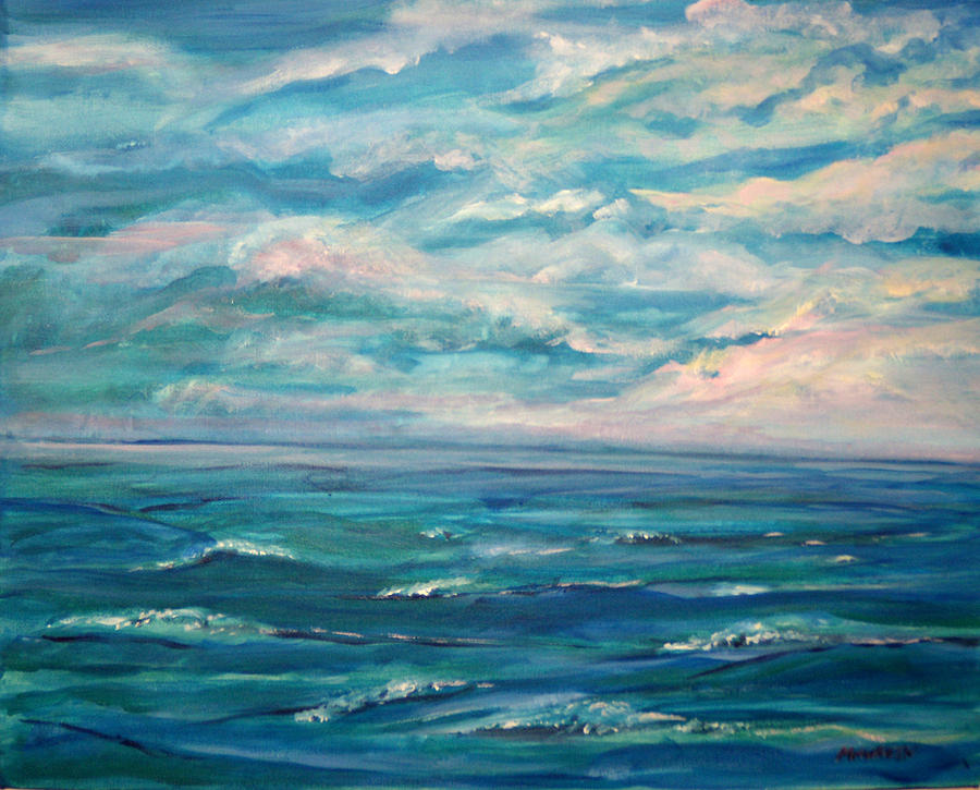 Open Sea Painting by Maureen Wartski