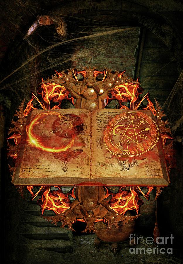 Open The Book Of The Occult Digital Art