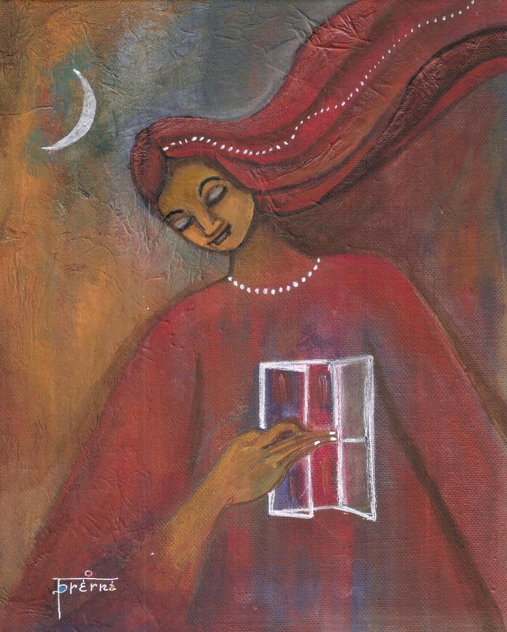 Warm Colors Painting - Open the windows to your soul by Prerna Poojara Warm Colors Painting - Open the windows to your soul by Prerna Poojara