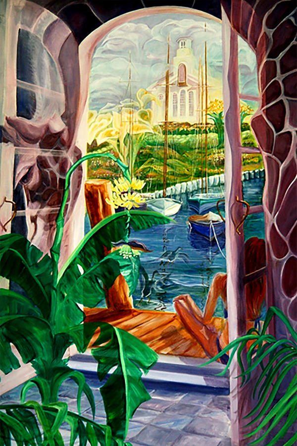 Open View to Paradise Painting by Jennie Barnett