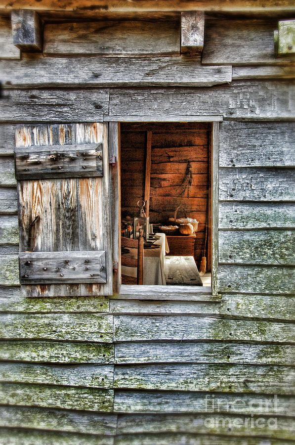Open Window in Pioneer Home Photograph by Jill Battaglia