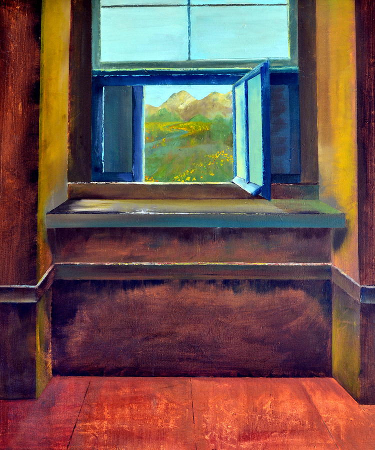 Open Window Painting by Michelle Calkins