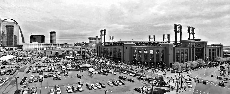 Opening Day 2015 BW Photograph by C H Apperson