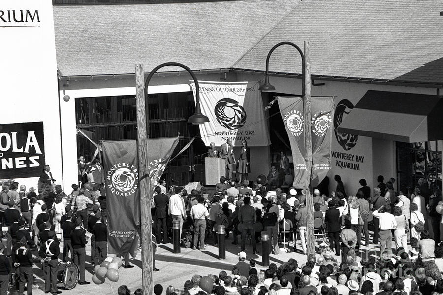Julie Photograph - Opening day of the Monterey Bay Aquarium  Oct. 20 1984 by Monterey County Historical Society