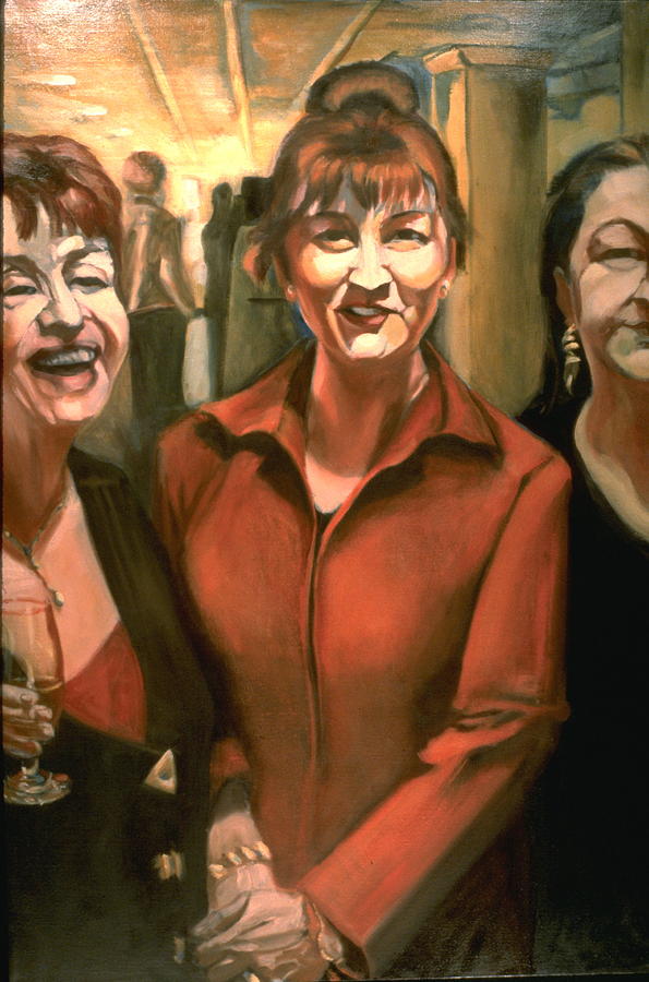 Portrait Painting - Opening Reception-O by Patricia Reed