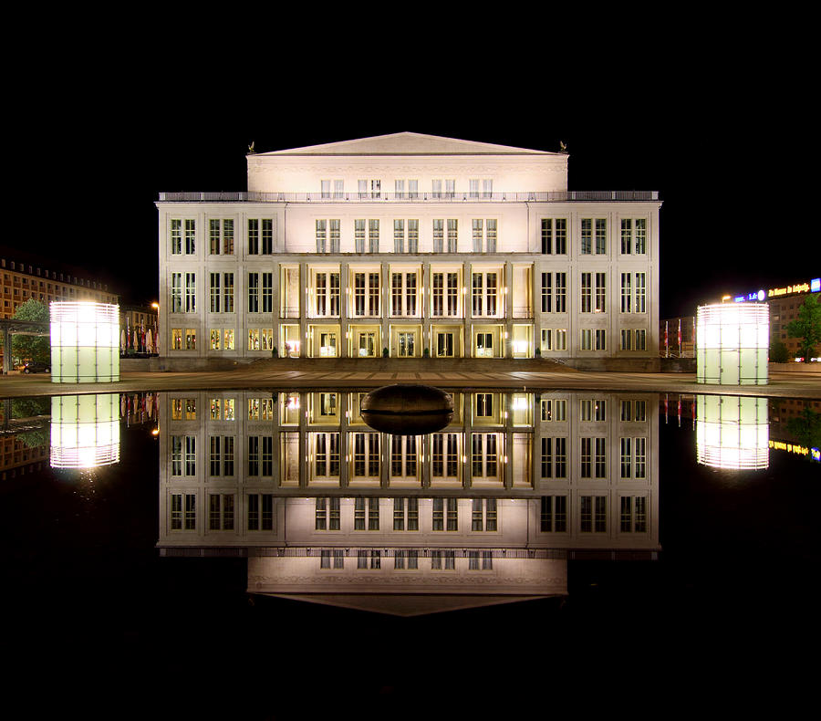 City Photograph - Opera - Leipzig by Marc Huebner