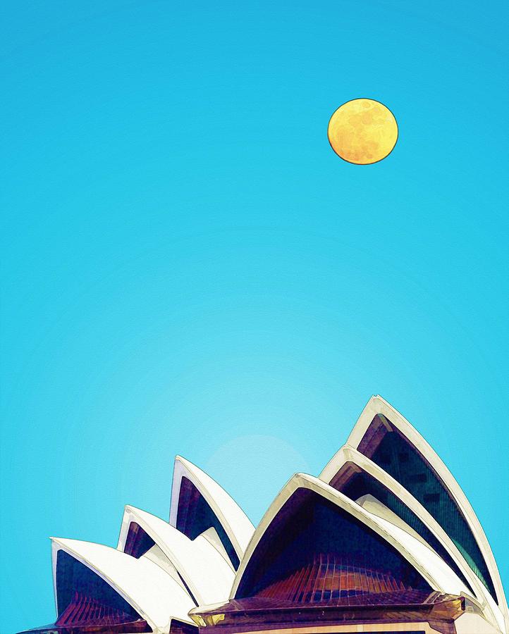 Opera Building in Sydney by Adam Asar Painting by Celestial Images