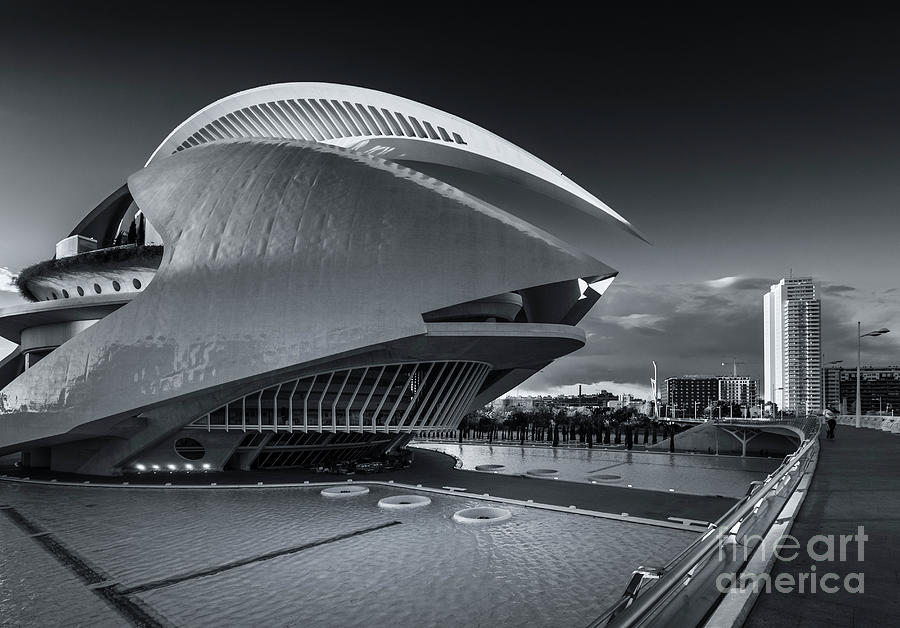 Opera House and Concert Hall, Valencia, Spain Photograph by Philip Preston