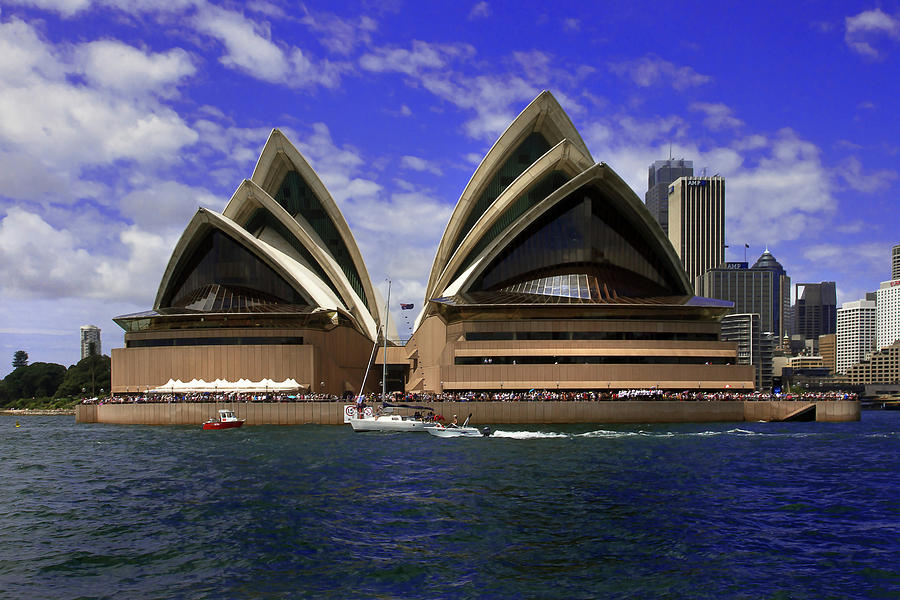 Architecture Photograph - Opera House From The Water by Miroslava Jurcik