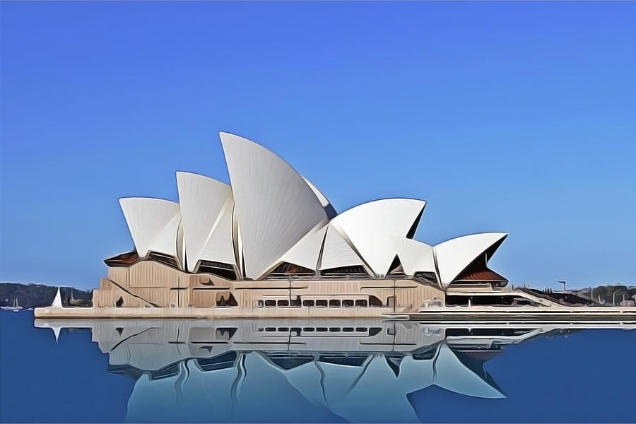 Opera House Painting by Harry Warrick