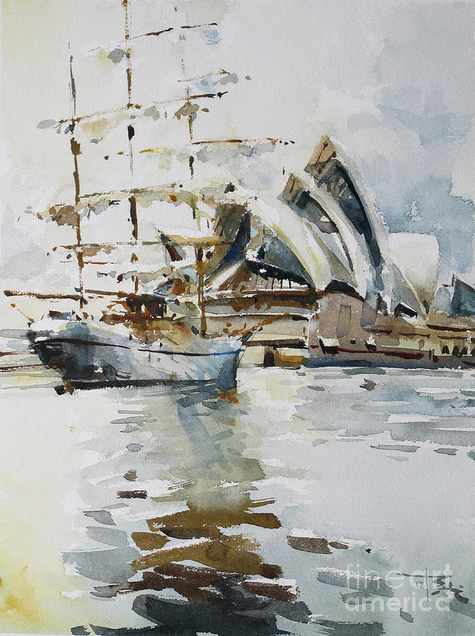Opera in Sydney Painting by Tony Belobrajdic