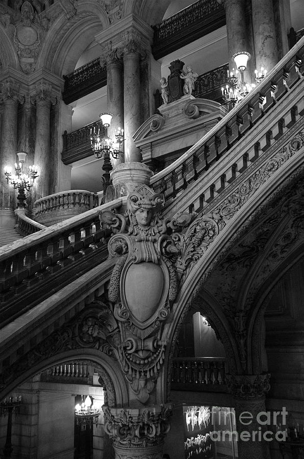 Paris Photograph - Opera Stairways by Louise Fahy