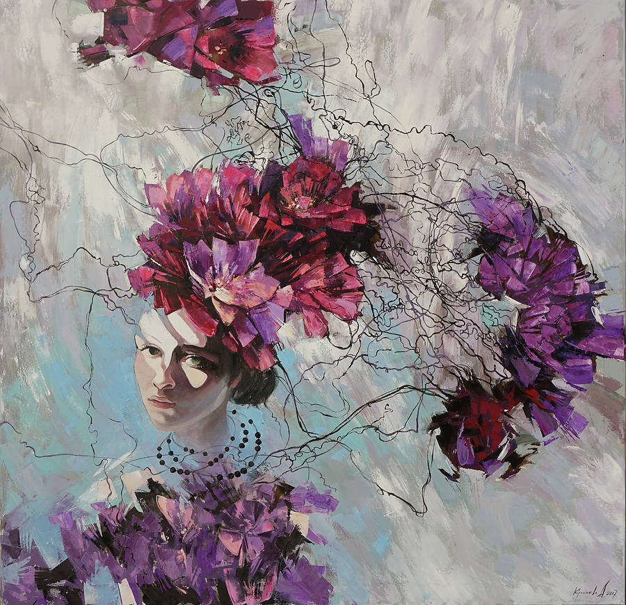 Flower Painting - Ophelia by Anastasija Kraineva