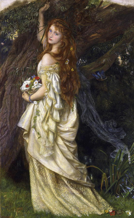 Ophelia And He Will Not Come Back Again Painting by Arthur Hughes ...