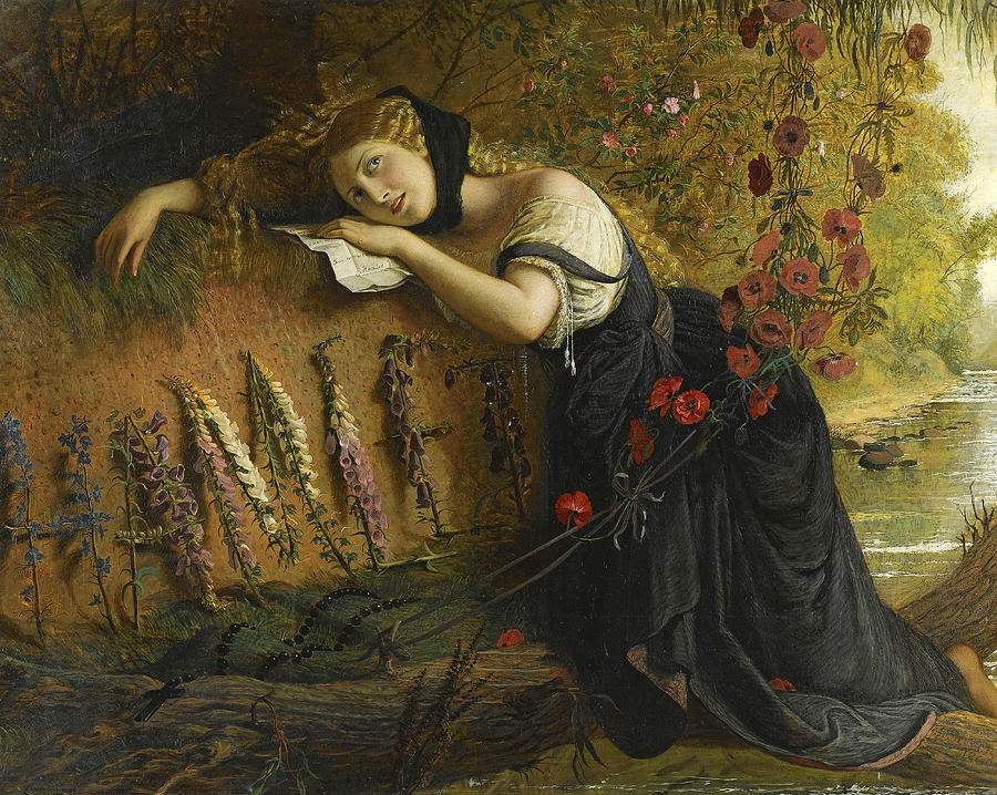 Ophelia Painting by Joseph Severn