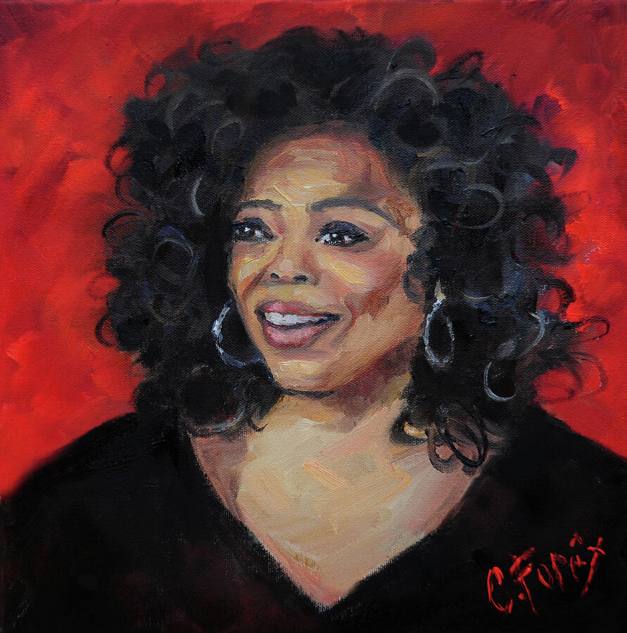 Oprah Painting by Carole Foret