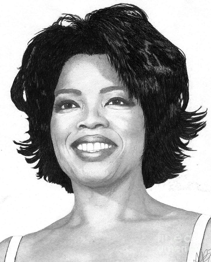 Oprah Winfrey Drawing by Angela Lindley Pixels