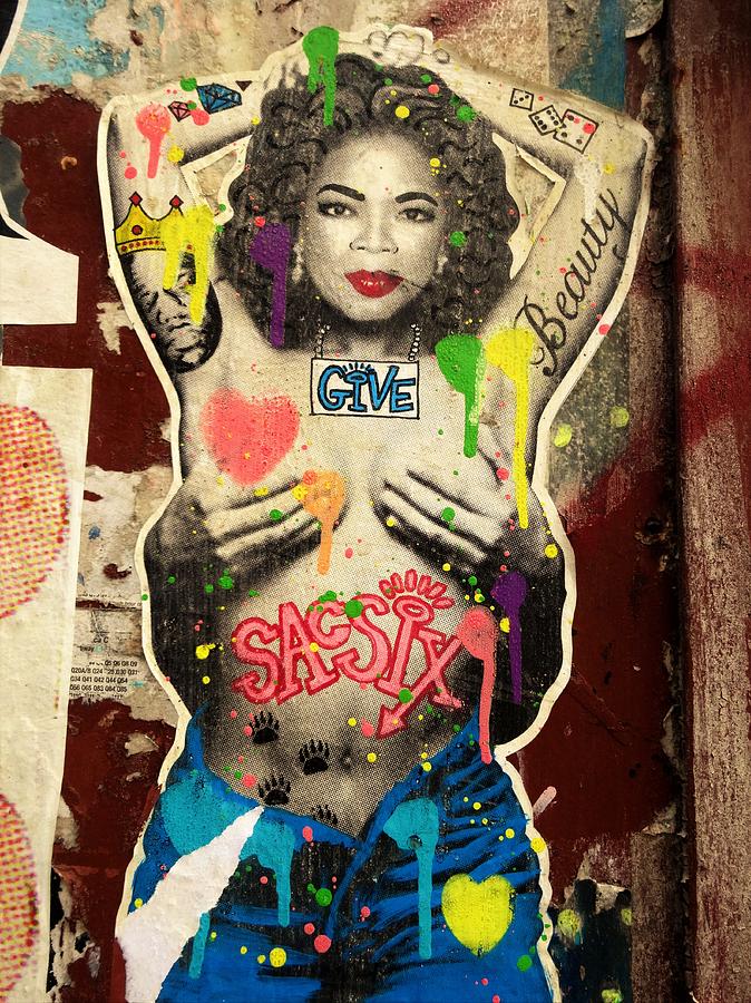 Oprah Winfrey Graffiti In New York Photograph