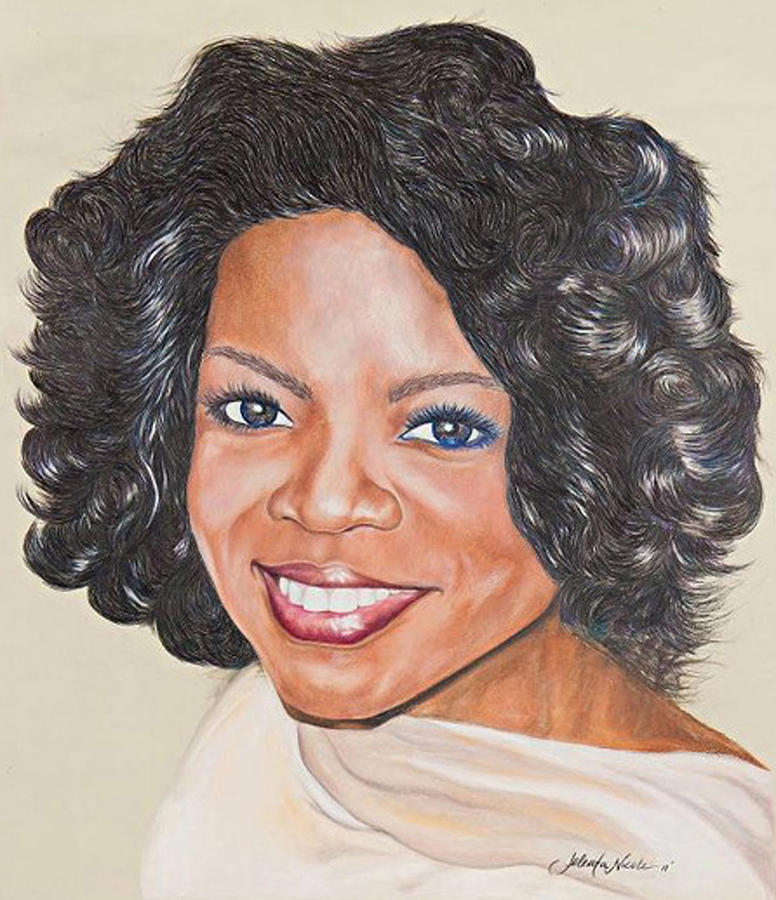 Oprah Winfrey Drawing by Jeleata Nicole