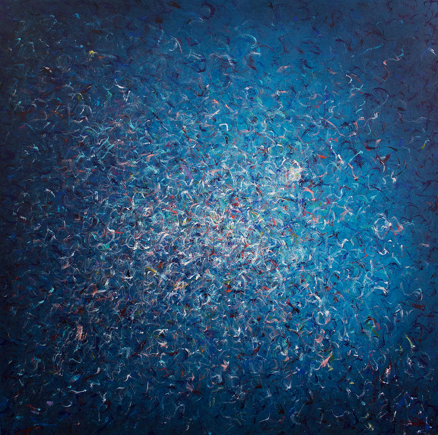 Abstract Painting - Opt.1.16 Star Struck by Derek Kaplan