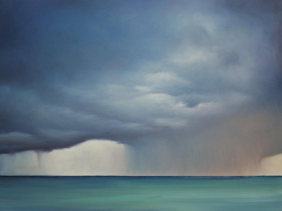Abstract Painting - Opt.31.17 Storm by Derek Kaplan