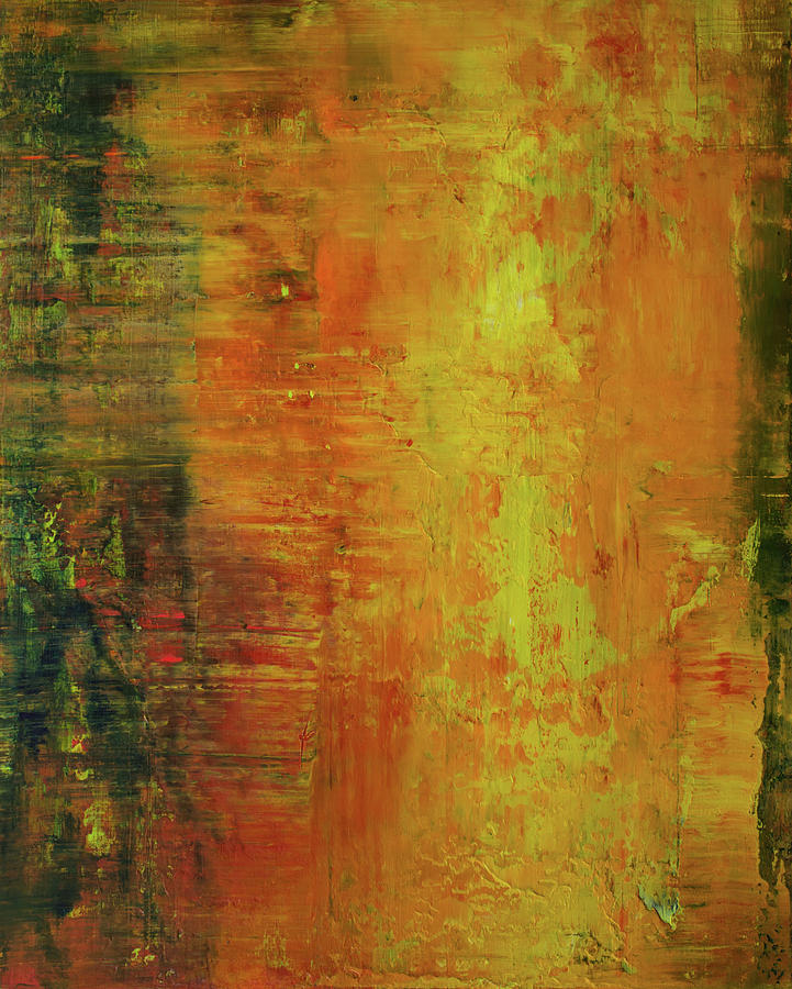 Abstract Painting - Opt.5.17 Waiting for the Sun to Rise by Derek Kaplan
