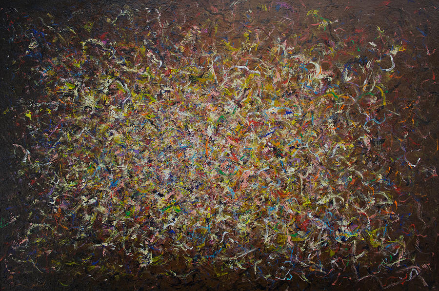 Abstract Painting - Opt.71.15 Rhythm of Life by Derek Kaplan